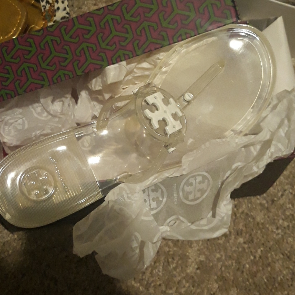 Fresh out the box Tory Burch slippers